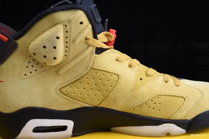 Reps TB YELLOW TRAVIS AIR SCOTT CN1084-300 X 6 JORDAN 0610